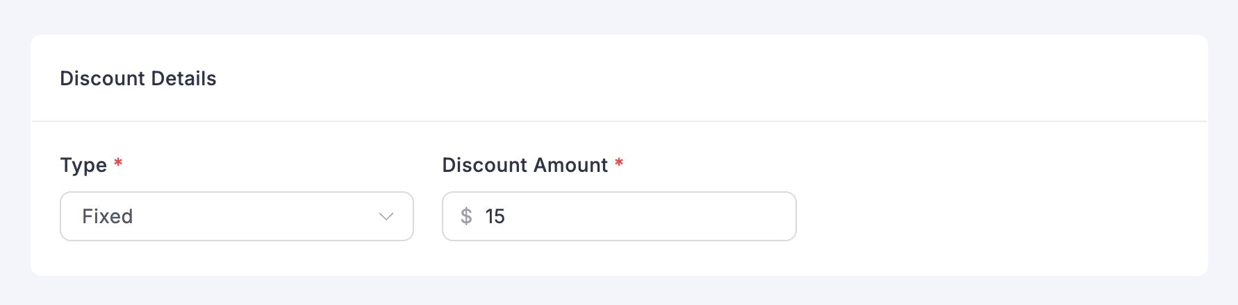 Setting fixed discount option on FluentCart's coupon option