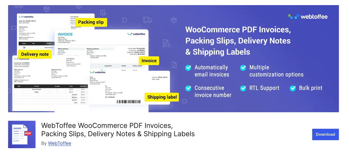 WooCommerce PDF Invoices, Packing Slips & Shipping Labels, FluentCart blogs