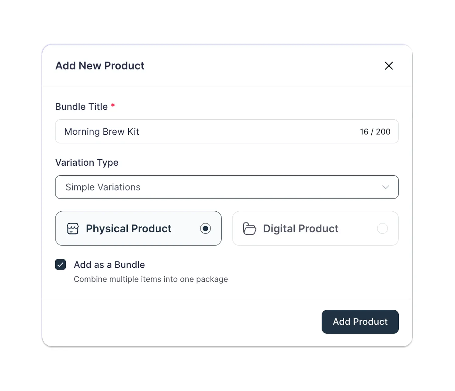 bundle marketing setup