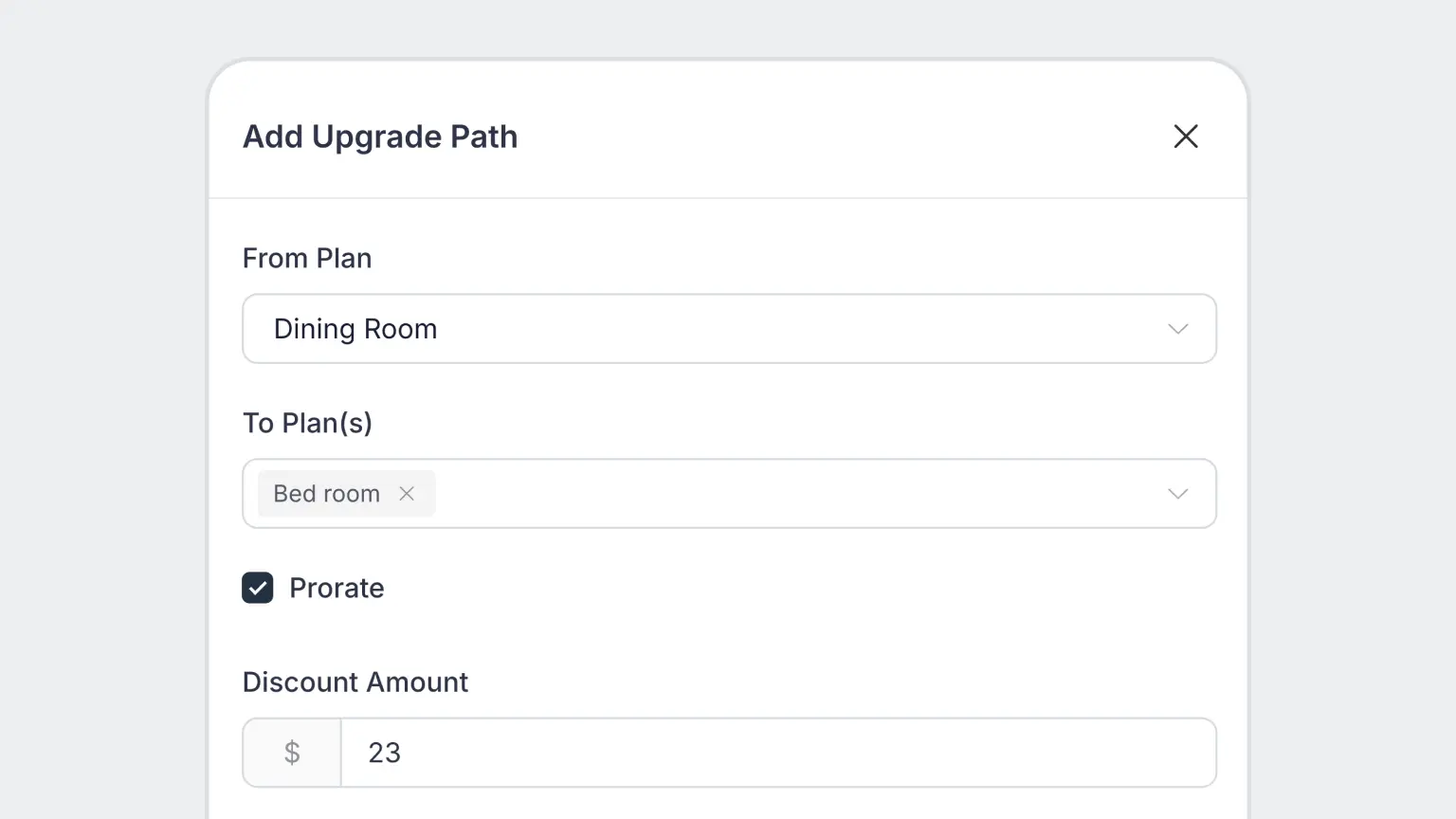 Prorated Upgrade Paths