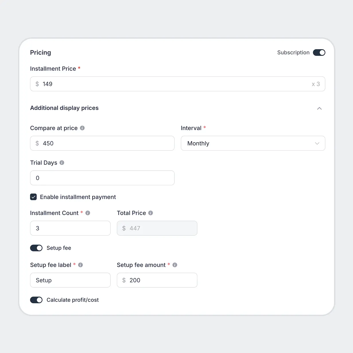 Everything a Recurring Plan Needs
