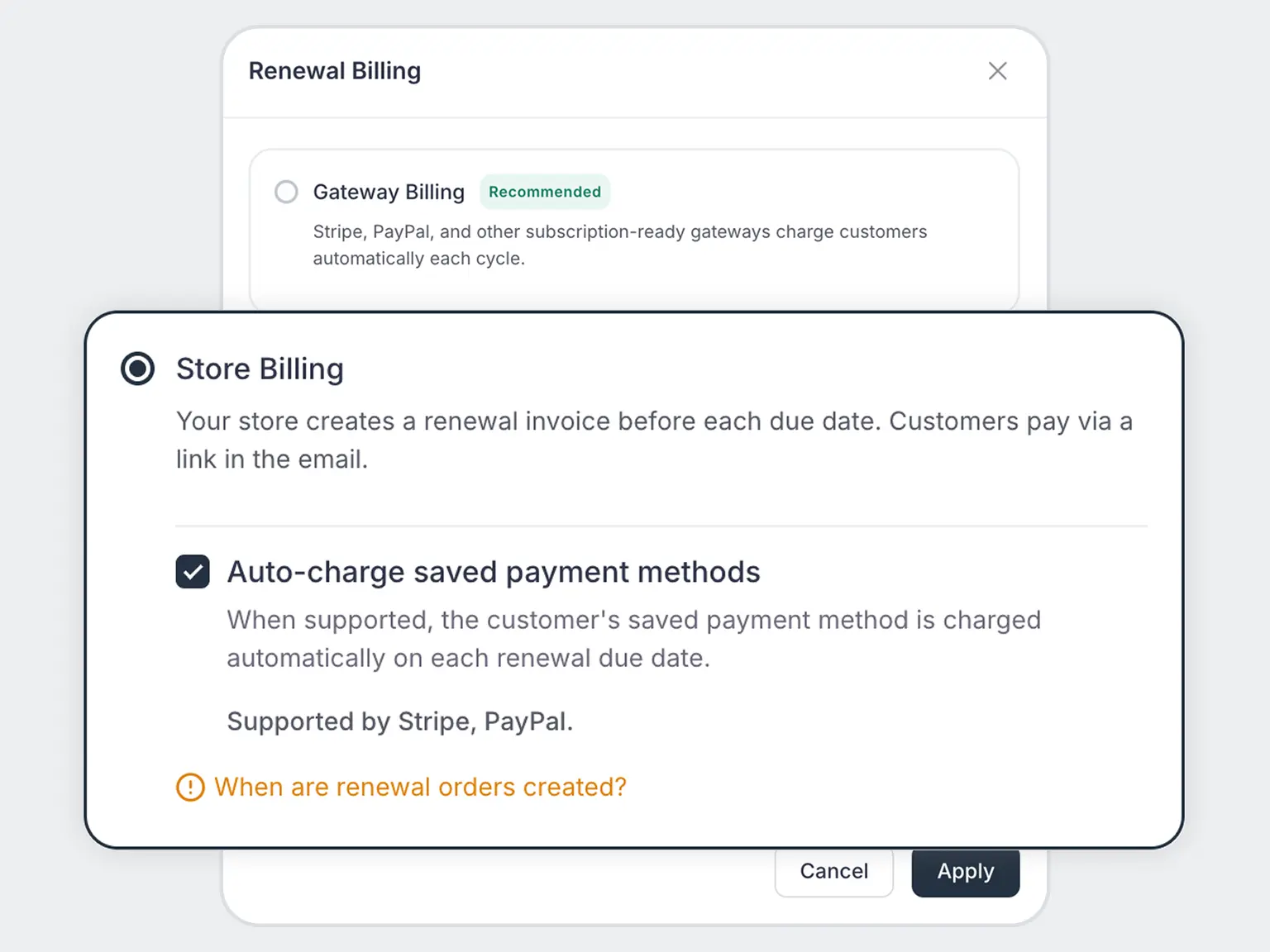 Renewals Collected Your Way